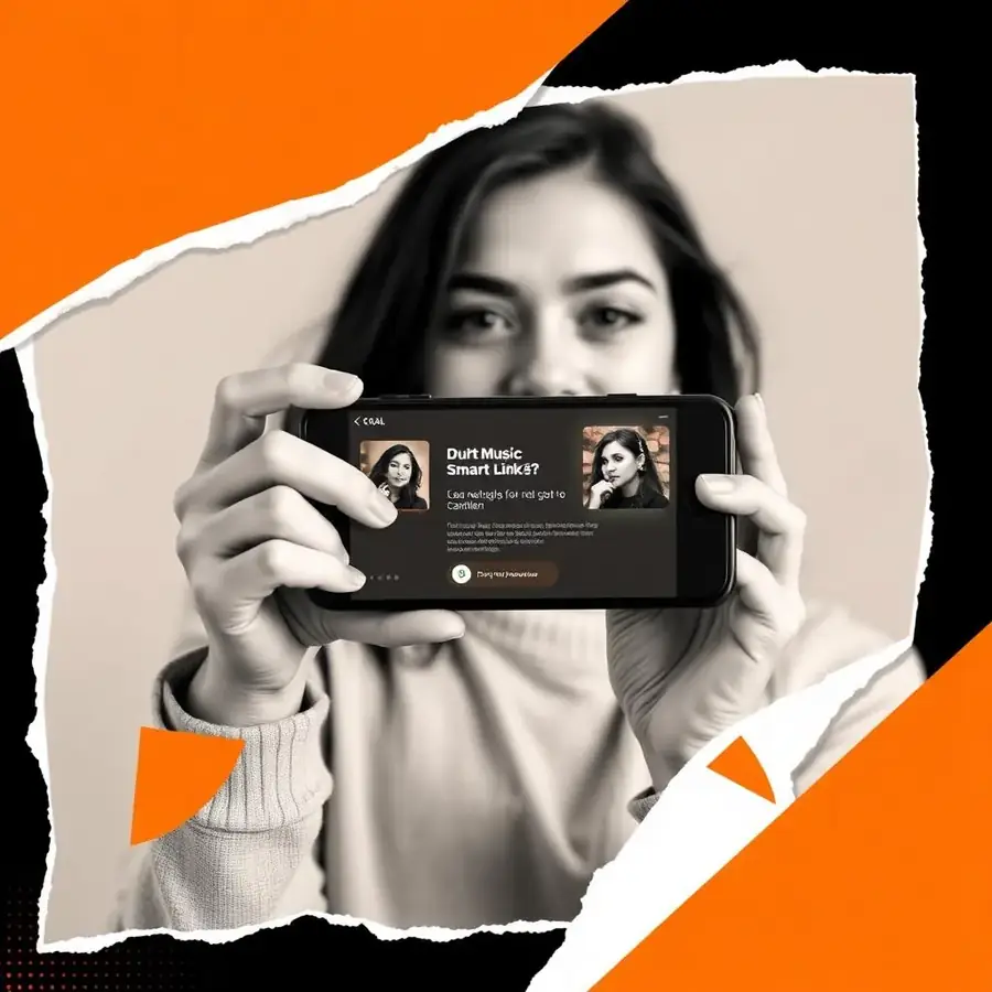 Fan opening a DistriLinks smart link on a phone